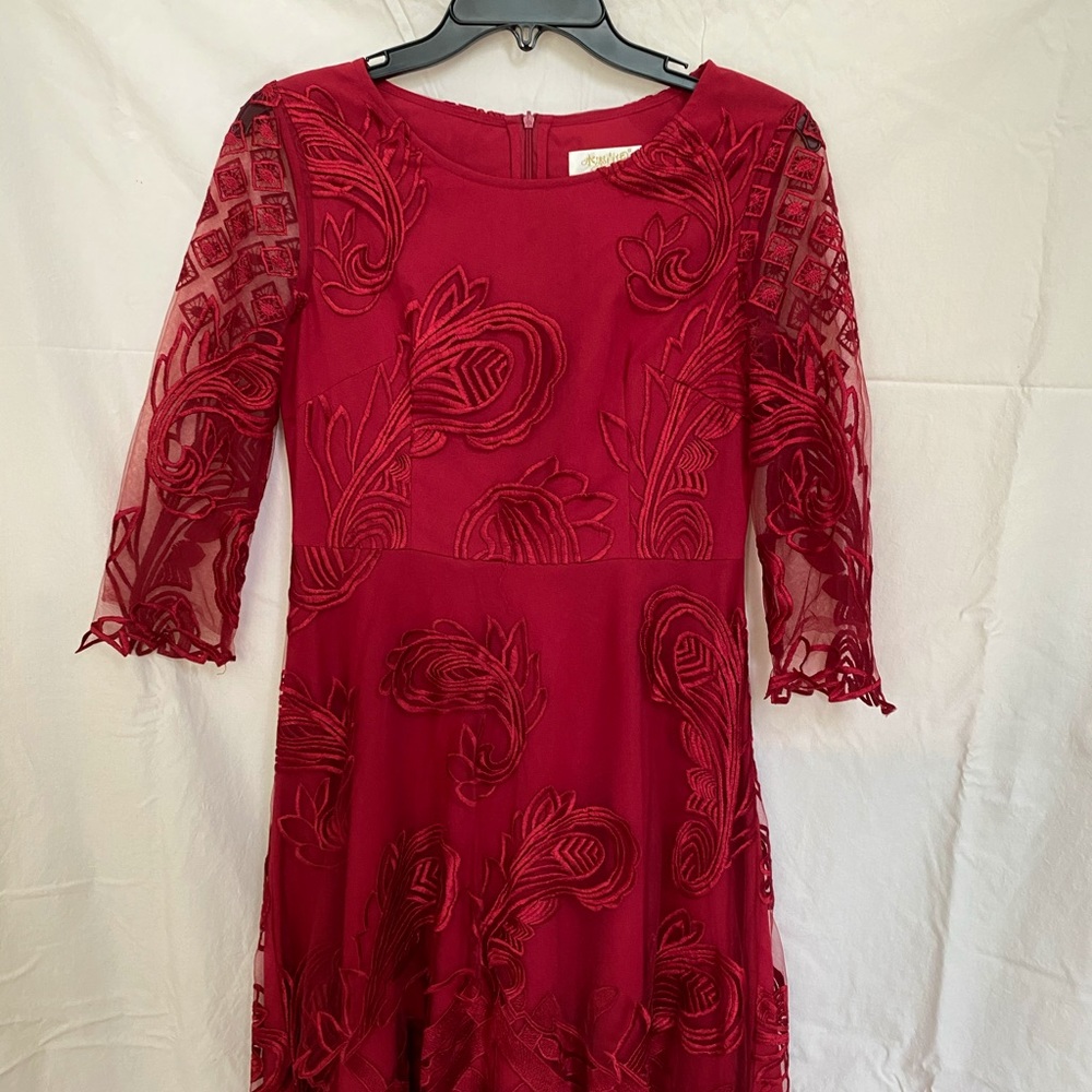 Lace Formal Red Dress
